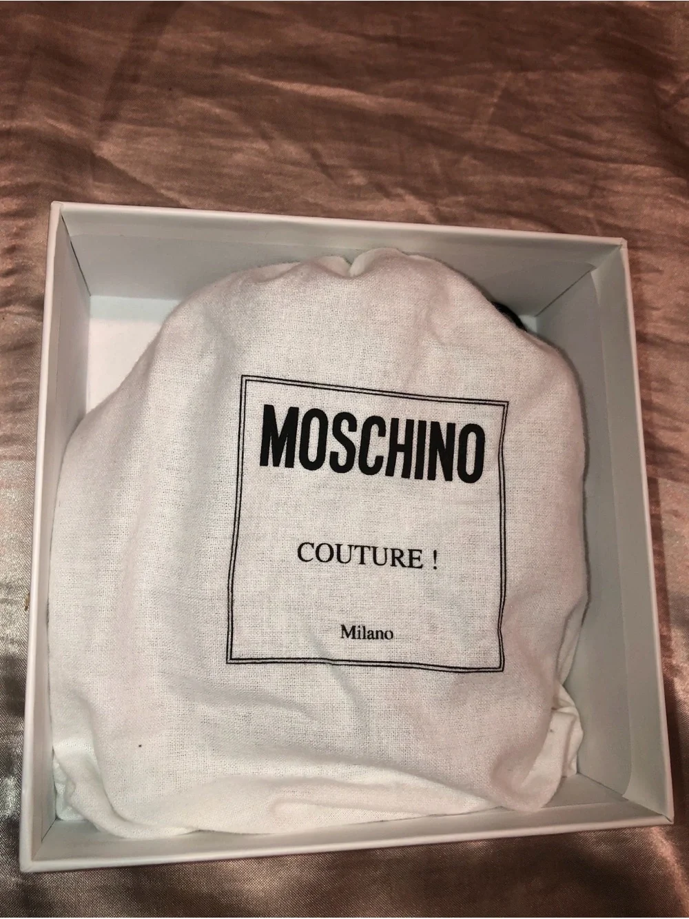 Moschino Silver Men's Belt